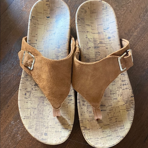 Vionic Brown Suede Sandals - Picture 2 of 2